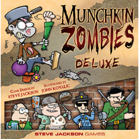 Munchkin Zombies Deluxe Brettspill Spesialutgave av kortspillet med brett++